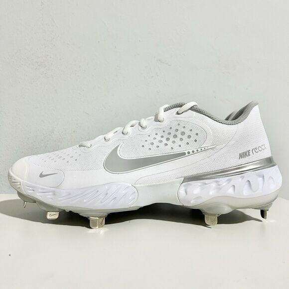 Nike Alpha Huarache Elite 3 Low “White Grey” Men’s Size 10 Baseball Cleats main image 9